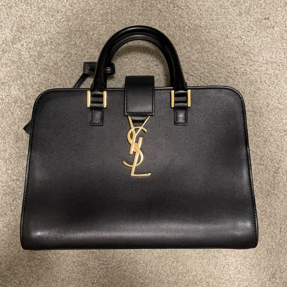 Saint Laurent vintage tote with handles - black